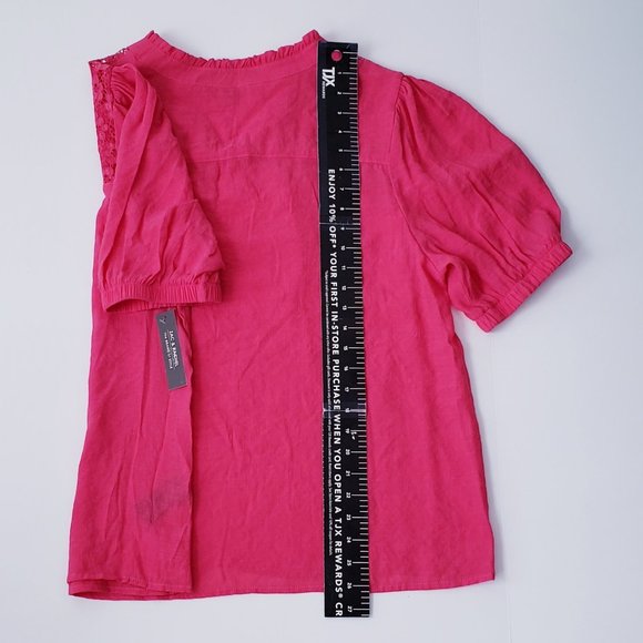 ZAC & RACHEL Lace Short Sleeve Top - Picture 8 of 8